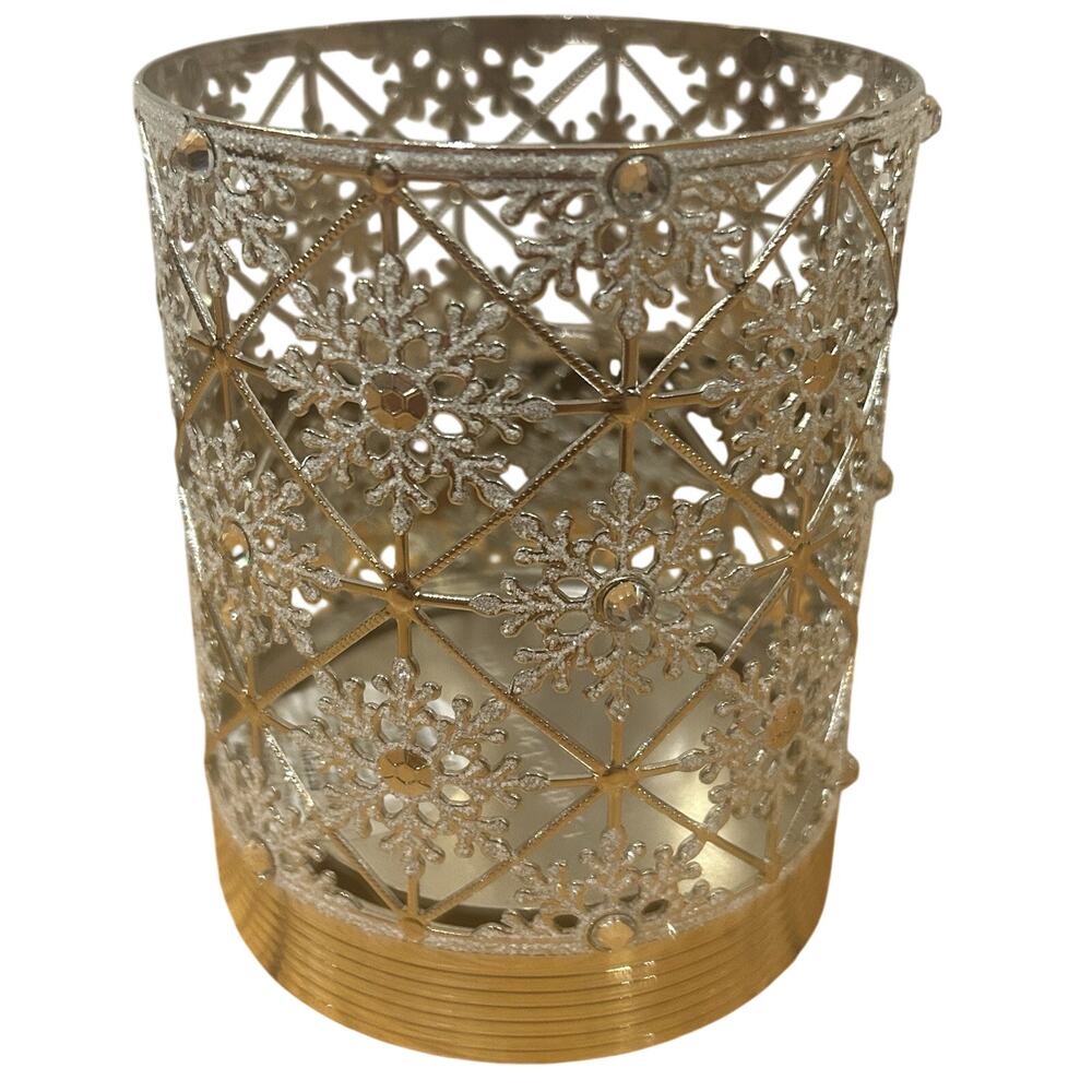 New Bath & Body Works Geo Snowflake Single Wick Candle Holder - Picture 4 of 7